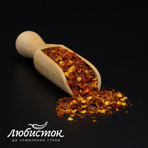 Перец красный чили кусочками "Пекельний перець" 1кг ТМ Любисток