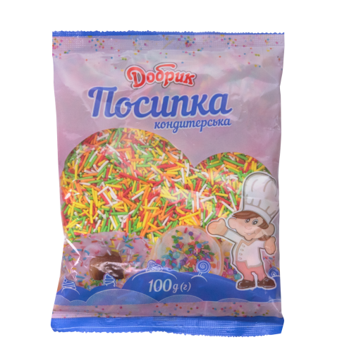 Посыпка кондитерская классическая "Палочка №3" 100г ТМ Добрик