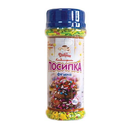 Посипка кондитерська фігурна в пет-банці 80г ТМ Добрик