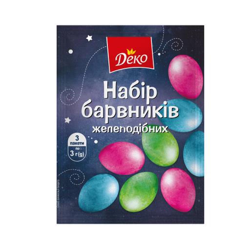 Набір желеподібних барвників ТМ Деко