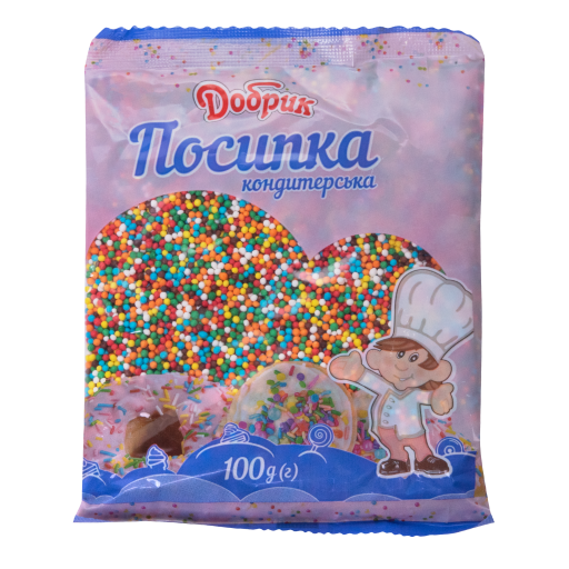 Посыпка кондитерская классическая "Круглая №4" 100г ТМ Добрик