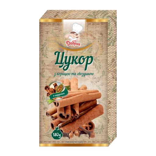 Сахар с корицей и гвоздикой 180г ТМ Добрик