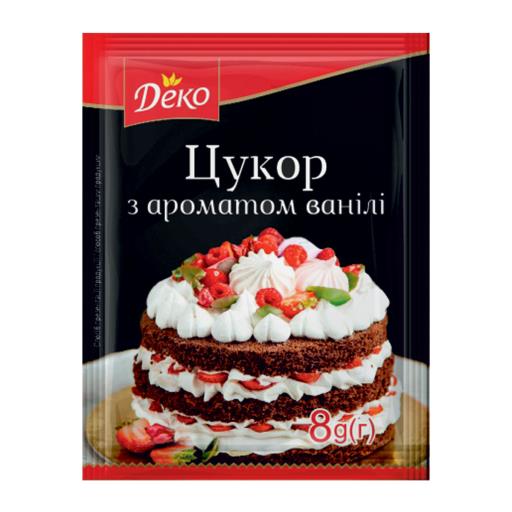 Сахар с ароматом ванили 8г ТМ Деко