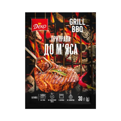 Приправа для мяса GRILL BBQ 30г ТМ Деко