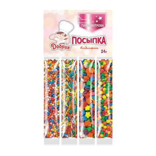 Посипка кондитерська ПЕРЛАМУТРОВА №2 24г